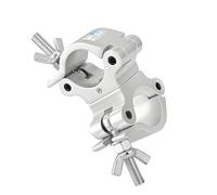 Weight Pipe Fastener Aluminum Stage Light Pipe Clamp Single/Double Rings Swivels Compact for Easy Setups Swivels Compact