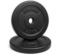 Weight plate disc vinyl (1 inch) weights set for lifting Dumbbell bars strength training home gym fitness workout 2.5kg, 5kg, 10kg, 20kg set (2.5kg x 2 = 5kg)