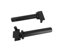 Weight Plate Holder Attachment, Black Locking Design Weight Plate Storage Rack for Power Rack, Heavy - Duty Steel Weight Plates Horn Holder with Secure Lock for Home Gym