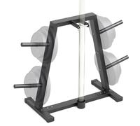 Weight Plate Rack Olympic Plate Rack Weight Storage Rack for 1-Inch Weight Plates, Olympic Weight Plate Tree - Heavy Duty Bumper Plate Rack for Home Gym, Holds 300 lbs