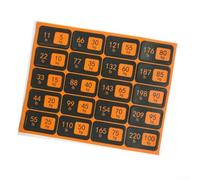 Weight Plate Sticker Set Reliable and Long Lasting Labels for Identifying Gym Weights Quickly (A)