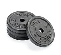 Weight Plates 4 Pack, York Fitness Standard Cast Iron Strength Training in 5 Kg