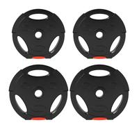 Weight Plates Set 2x5kg+2x2.5kg Black Polypropylene Sand 30x5.5cm 3grips PRO