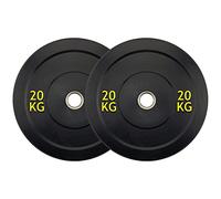 Weight Plates Set Bumper Plates Disc Weight Lifting Olympic Barbell Plates Commercial Grade Virgin Rubber 2” inch insert (4) 20KG x2)