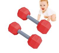Weight Rattle Toy - 4.72x1.77 Inch Training Dumbbell Toy for Exercise - Gym Play Lightweight Dumbbell Dumbbell Teeter Dumbbell Dumbbells Cupila for Kids Toy Touching Thu