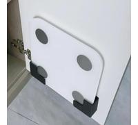 Weight Scale Holder for Wall - Adjustable Storage Bracket for Body Fat & Digital Scales, Universal Fit for Home Gym, Bathroom, Kitchen (Black)