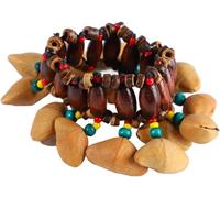 weight Solid Wood African bal Style Percussion Instrument with d Chain Bracelet for mini and Adults, Educational Musical Toy Creating Clear Sounds in Various Entertaining Settings. Convenient and prac
