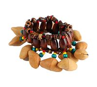weight Solid Wood African bal Style Percussion Instrument with d Chain Bracelet for mini and Adults, Educational Musical Toy Creating Clear Sounds in Various Entertaining Settings.