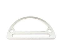 Weight Stainless Steel Stopper Webbings Retainer with D Cylinder Strap Buckle for Secure Harness Integration Suitable for Scuba and, Not includ bungee