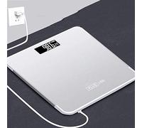 Weight Watchers Bathroom Scales Digital Body Weight Scale Electronic Body Fat Scales Ultra Slim Extra Wide High Precision with USB Charging Cable Red-Gray Uptodate
