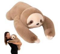 Weighted Animals for Kids & Adults Anxiety Relief, Big Plush ThepandaHugging Stuffy, Soft Huggable Calming Pillow for Stress, Sleep Sensory Comfort (Sloth, 45 CM)
