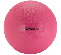 GYMNIC Heavy Med Compact medicine ball Ø 20 cm/4 kg magenta for training and rehabilitation, non-slip surface and water filling, ideal for strength and coordination exercises
