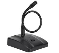 Weighted Base, Metal Gooseneck, Mechanically Self Locking On Off, Heart Shape for Direct Capacitive Microphone, 80Hz-1200Hz Frequency Response, for Conference and Broadcasting