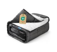 Weighted Blanket 20 lbs 60x80 inches, Sherpa Fleece Throw Blankets for Winter, Fuzzy Fluffy Soft Cozy Heavy Blanket for Couch Sofa, Plush Thick and Warm Blanket Queen Size Bed