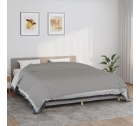 Weighted Blanket 220x260 cm Grey 100% Cotton Soft Fabric for Comfort & Sleep Aid
