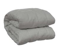 vidaXL Weighted Blanket Grey 220x240 cm King 11 kg Fabric