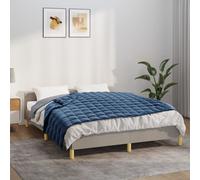 Weighted Blanket Blue 152x203cm 7kg Brushed Polyester Microfiber Cozy Calming XL