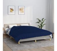 Weighted Blanket Blue 200x220cm 100% Cotton Breathable Quilt 13.4kg Calm Therapy