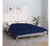 Weighted blanket Blue 200x230cm 100% Cotton Quilted Breathable Calming Sleep Aid