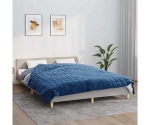 Weighted Blanket Blue 200x230cm 9kg Soft Cozy Brushed Polyester Microfiber