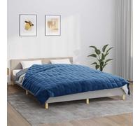 Weighted blanket Blue 220x235 cm 11 kg Brushed polyester microfiber quilt eco