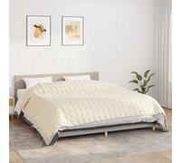 Weighted blanket Cream 220x260 cm 11.57kg 100% Brushed Polyester Microfiber