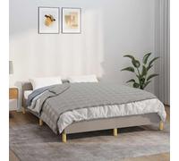 Weighted Blanket Grey 150x200 cm 7.45kg Cotton Cover Glass Beads Calm Sleep Aid+