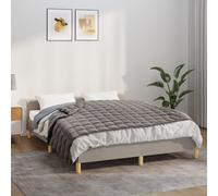 Weighted Blanket Grey 152x203 cm 7kg Brushed Polyester Microfiber Quilted Soft.