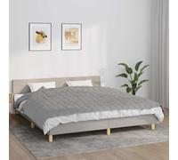 Weighted Blanket Grey 155x220 cm 11kg 100% Cotton Cover Glass Bead Fill Calming
