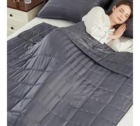 Weighted Blanket Kids (36"x48" 5lbs),Ultra Soft and Cozy Cooling Weighted Blanket Kids,Heavy Blanket with Machine Washable Soft Blanket, Stripe Grey