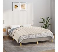 Weighted Blanket Light Cream 135x200cm 6kg 100% Cotton Quilted CalmingSleepAid2