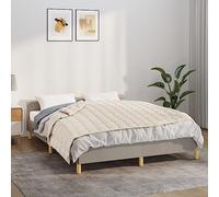 Weighted Blanket, Light Cream, 152 x 203 cm, 7 kg Cotton Fabric with Hypoallergenic Filling and Inner Loops for Bedroom, Living Room, Warm Blanket, Breathable and Soft