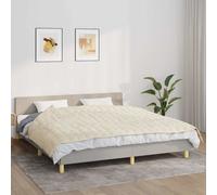 Weighted Blanket Light Cream 155x220 cm 7.5kg Brushed Microfiber Cozy Calm Sleep
