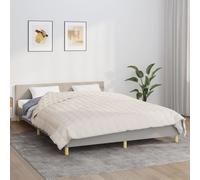 Weighted Blanket Light Cream 200x200 cm 9 kg Fabric Berkfield Home Cream One Size