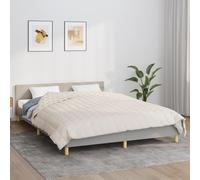 Weighted Blanket Light Cream 200x225 cm 13 kg Fabric Berkfield Home Cream One Size