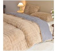 Weighted Blanket, Reversible Faux Fur Throw, Soft Warm Winter Bedding, Elegant Cozy Plush Comforter for Relaxation - Ideal for Comfort and Style