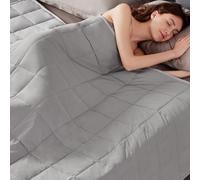 Weighted Blanket Twin Size (48"x72" 20lbs),Ultra Soft and Cozy Cooling Weighted Blanket Twin Size for Adult,Heavy Blanket with Machine Washable Soft Blanket, Stone Grey