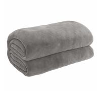 Weighted Blanket with Cover Bedroom Quilt Blanket Bedding Grey Fabric vidaXL