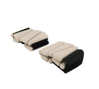 Weighted Bracelet 1 Pair Wrist Weights 2lb Adjustable Wearable Silicone Wrist Ankle Weights Bangles For Yoga Dance Pilates Gym Beige Ankle Weights