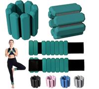 Weighted Bracelet Wrist & Ankle Weights For Women Men Adjustable Arm & Leg Weights Wearable Weighted Bracelet For Yoga Running Cardio Gym Workouts(Green,1pair-2pc-900g)