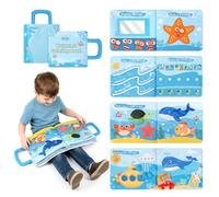 Weighted Calming Book Autism Sensory Equipment Weighted Lap Sensory Toys for Autism Sensory Room Emotional Regulation/Breathe Training/Fine Motor Skills, Educational Travel Toy for Calming Corner