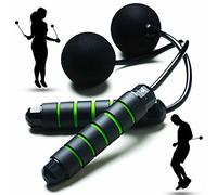 Weighted Cordless Jump Rope - Adjustable Length Ropes Ropeless Jump Rope For Beach Body - Eliminate Dad Bod With Indoor Jumprope - Cordless Jumping Rope Great For Improving Fitness In Small Spaces