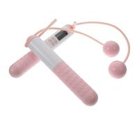 Weighted Cordless Jump Rope with Counter, Abs Pink Fitness Training