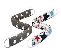 Weighted Door Draft Stopper, 2 Pack 90 cm Under Door Blocker, Bottom Of Door Window Air Noise Light Gap Filler, Saving Energy Cartoon Print Canvas Cotton 1.1Kg (Stars)