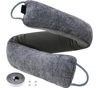 Weighted Door Draft Stopper Under Door Noise Blocker Front Door Insulation Door Draft Guard Weatherproof Strip Energy Efficient Door Accessory (Grey, 38inch)