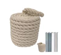 Weighted Door Stopper - Floor Door | Natural Wicker Door Stopper with Handle, Rope Knot Cotton Door, Rustic Farmhouse Door Jammer, Weighted Interior Doorstop for Window Wedge Bookend Dog Toy