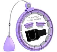 Weighted Exercise Rings for Weight Loss, Intelligent Silent Exercise Rings, 48 Inch Plus Size Exercise Rings with Ball and Counter for Home Small Ab Workout Machines