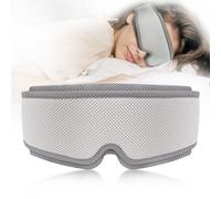 Weighted Eye Mask for Sleeping,100% Blackout Sleep Cover, Removable Pressure for Anxiety & Insomnia, Adjustable Strap for Side Sleepers Women/Men Travel w/Washing Bag