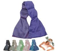 Weighted Eye Mask, Relaxing Eye Cover, Double-Sided Use, Pressure Sleeping Mask with Pearls and Cotton, Sleep Mask for Women Men Side Sleeper, Weighted Eye Cover for Sleeping (A-Purple)