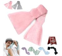 Weighted Eye Mask Weighted Eye Mask with Gentle Pressure Design for Blocking Light Relaxing Sleep Eye Cover for Travel Home Use Soft Cotton Long Compact Fit for Adults(Pink)